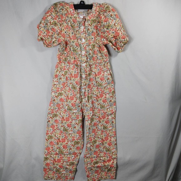 Cat & Jack Girls Floral Romper - Picture 1 of 7
